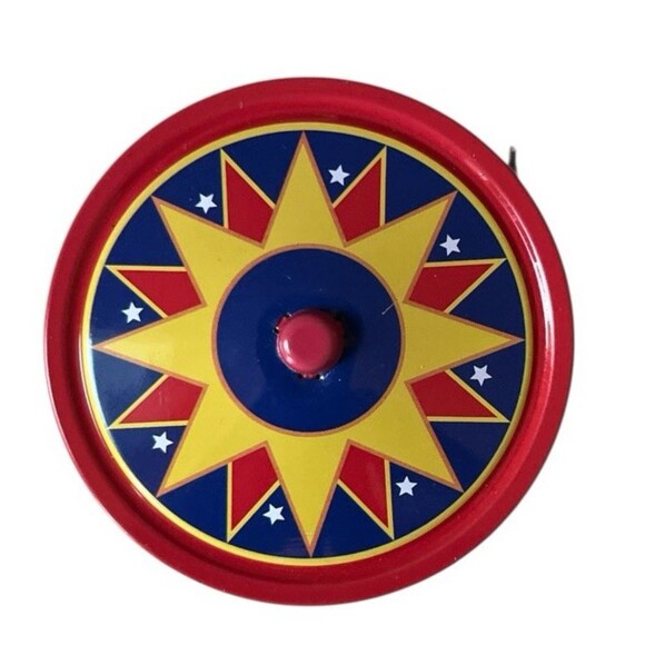 Vintage Schylling Collector Series Horse Carousel Pull & Spin Tin Toy In Box - Picture 5 of 6